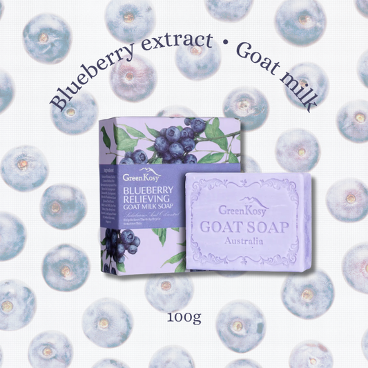 GreenKosy Blueberry Relieving Goat Milk Soap - STN AUSTRALIA