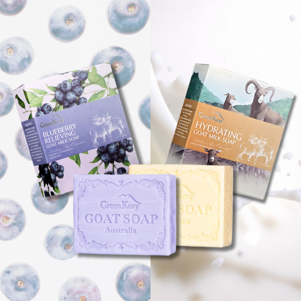 GreenKosy Blueberry & Hydrating Goat Milk Soap Bundle Set - STN AUSTRALIA